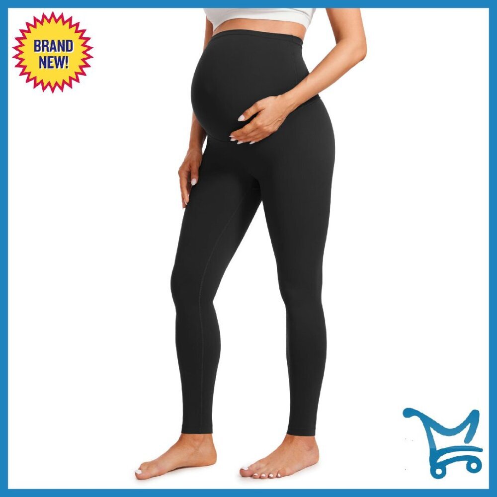 Extra Long Maternity Leggings 30'' Over Belly Yoga Lounge Pants Tall